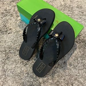 Kate Spade Denise bow flip flop size 7